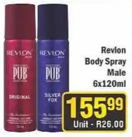 J&E Cash and Carry Revlon Body Spray Male offer