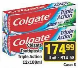 J&E Cash and Carry Colgate Toothpaste Triple Action offer