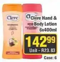 J&E Cash and Carry Clere Hand & Body Lotion offer
