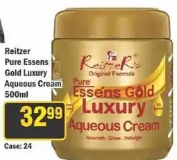 J&E Cash and Carry Reitzer Pure Essens Gold Luxury Aqueous Cream offer