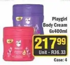 J&E Cash and Carry Playgirl Body Cream offer
