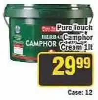 J&E Cash and Carry Pure Touch Herbal Camphor Cream offer