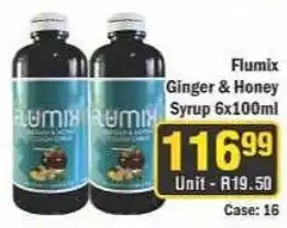 J&E Cash and Carry Flumix Ginger & Honey Syrup offer