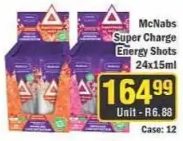 J&E Cash and Carry McNabs Super Charge Energy Shots offer