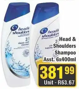 J&E Cash and Carry Head & Shoulders Shampoo offer