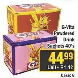 J&E Cash and Carry G-Vita Powdered Drink Sachets 40's offer