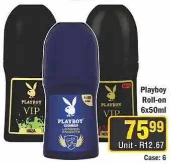 J&E Cash and Carry Playboy Roll-on offer