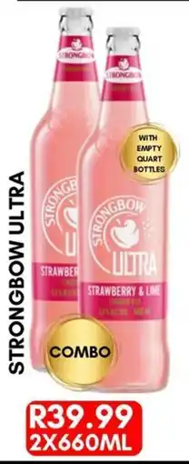 Prestons Strongbow Ultra Strawberry & Lime offer