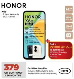 HiFi Corp HONOR X6e offer