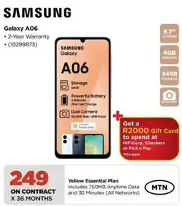 HiFi Corp SAMSUNG Galaxy A06 offer