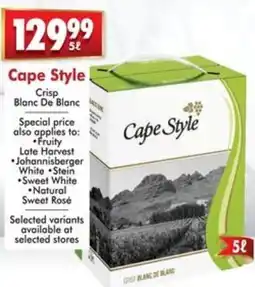 Prestons Cape Style Crisp Blanc De Blanc offer