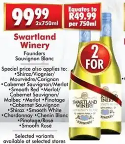 Prestons Swartland Winery Founders Sauvignon Blanc offer