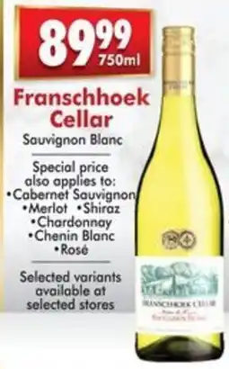 Prestons Franschhoek Cellar Sauvignon Blanc offer