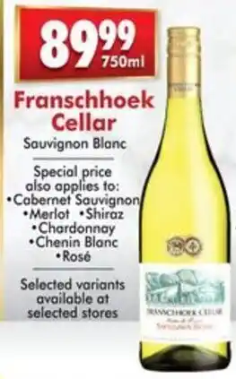 Franschhoek Cellar Sauvignon Blanc