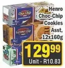 J&E Cash and Carry Henro Choc-Chip Cookies offer