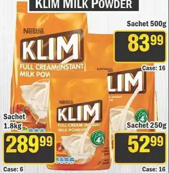 J&E Cash and Carry Nestle KLIM Full Cream Instant Milk Powder offer