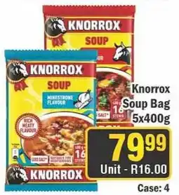 J&E Cash and Carry Knorrox Soup Bag offer