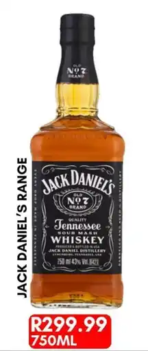 Prestons Jack Daniel's Old No.7 Tennessee Sour Mash Whiskey offer