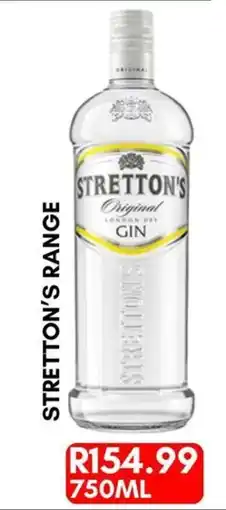Prestons Stretton's Original London Dry Gin offer