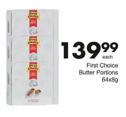 Save First Choice Butter Portions offer