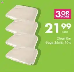 Save Clear Bin Bags offer