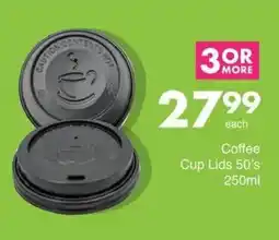 Save Coffee Cup Lids 50's offer