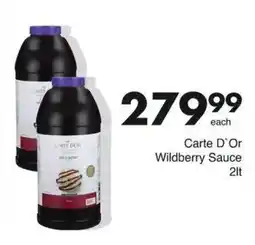 Save Carte D'Or Wildberry Sauce offer