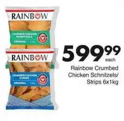 Save Rainbow Crumbed Chicken Schnitzels/Strips offer