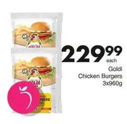 Save Goldi Chicken Burgers offer