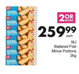 Save I&J Battered Fish Mince Portions offer