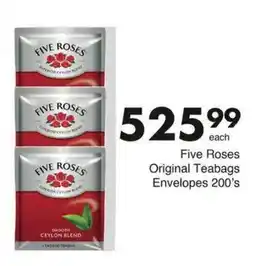Save Five Roses Original Teabags offer
