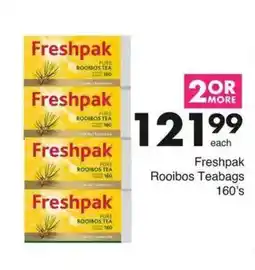 Save Freshpak Rooibos Teabags offer