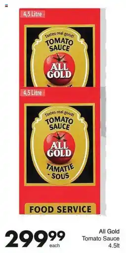 Save All Gold Tomato Sauce offer
