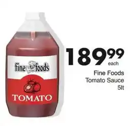 Save Fine Foods Tomato Sauce offer