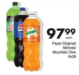 Save Pepsi Original/Mirinda/Mountain Dew offer