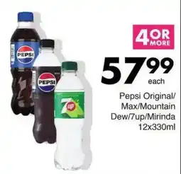 Save Pepsi Original/Max/Mountain Dew/7up/Mirinda offer