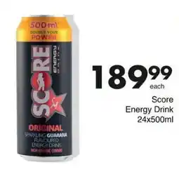 Save Score Energy Drink offer