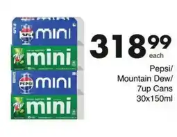 Save Pepsi/ Mountain Dew/ 7up Cans offer