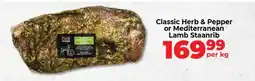 Food Lover's Market Classic Herb & Pepper or Mediterranean Lamb Staanrib offer