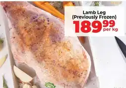 Food Lover's Market Lamb Leg offer