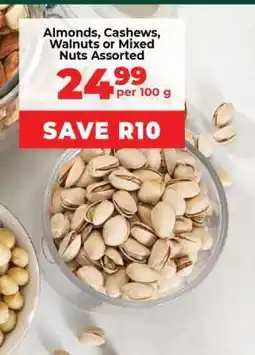Food Lover's Market Almonds, Cashews, Walnuts or Mixed Nuts Assorted offer