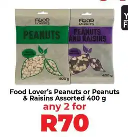 Food Lover's Market Food Lover’s Peanuts or Peanuts & Raisins Assorted 400 g offer