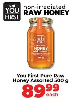 Food Lover's Market You First Pure Raw Honey Assorted 500 g offer