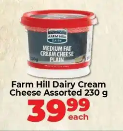 Food Lover's Market Farm Hill Dairy Cream Cheese Assorted 230 g offer