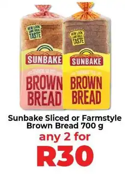 Food Lover's Market Sunbake Sliced or Farmstyle Brown Bread 700 g offer
