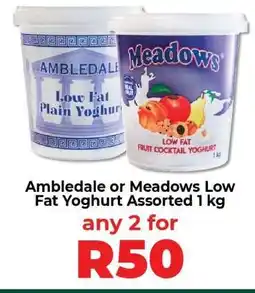 Food Lover's Market Ambledale or Meadows Low Fat Yoghurt Assorted 1 kg offer