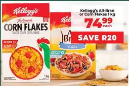 Food Lover's Market Kellogg’s All-Bran or Corn Flakes 1 kg offer