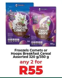 Food Lover's Market Froozels Comets or Hoops Breakfast Cereal offer