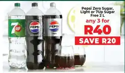 Food Lover's Market Pepsi Zero Sugar, Light or 7Up Sugar Free 2 L offer