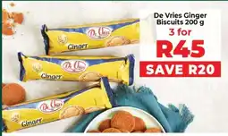 Food Lover's Market De Vries Ginger Biscuits 200 g offer